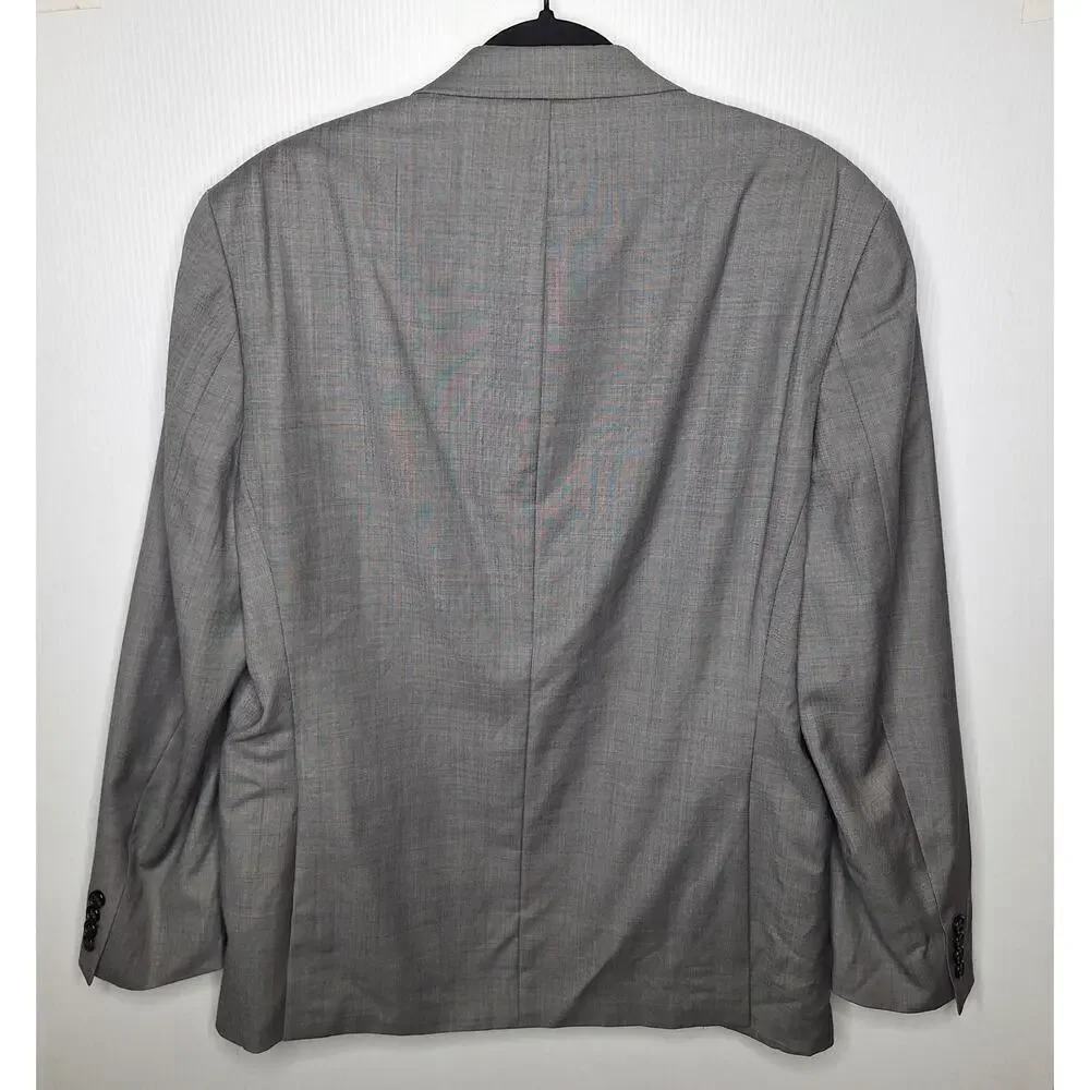 Ralph Lauren LRL Men 44R ? Suit Blazer Jacket Sportcoat Light Grey Wool 2 Button